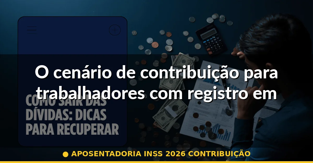 O cenário de contribuição para trabalhadores com registro em carteira — aposentadoria inss 2026 contribuição