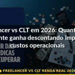 freelancer vs clt renda real 2026 — Guia completo 2026