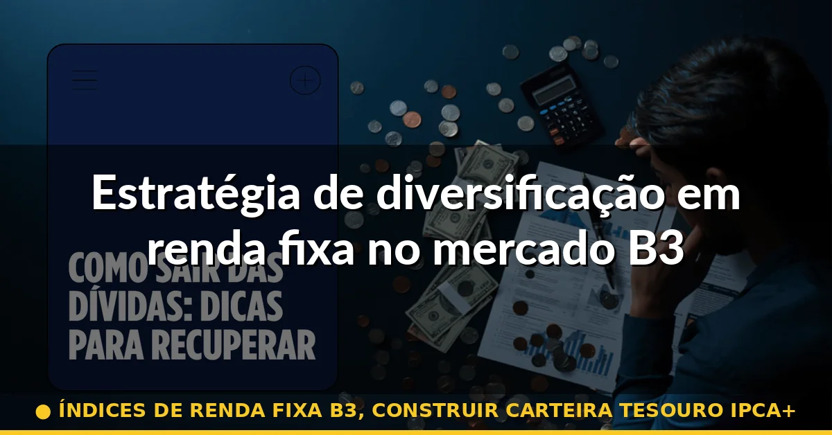 Estratégia de diversificação em renda fixa no mercado B3 — índices de renda fixa b3, construir carteira tesouro ipca+