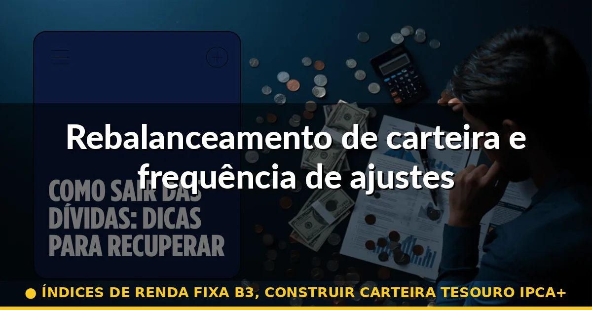Rebalanceamento de carteira e frequência de ajustes — índices de renda fixa b3, construir carteira tesouro ipca+