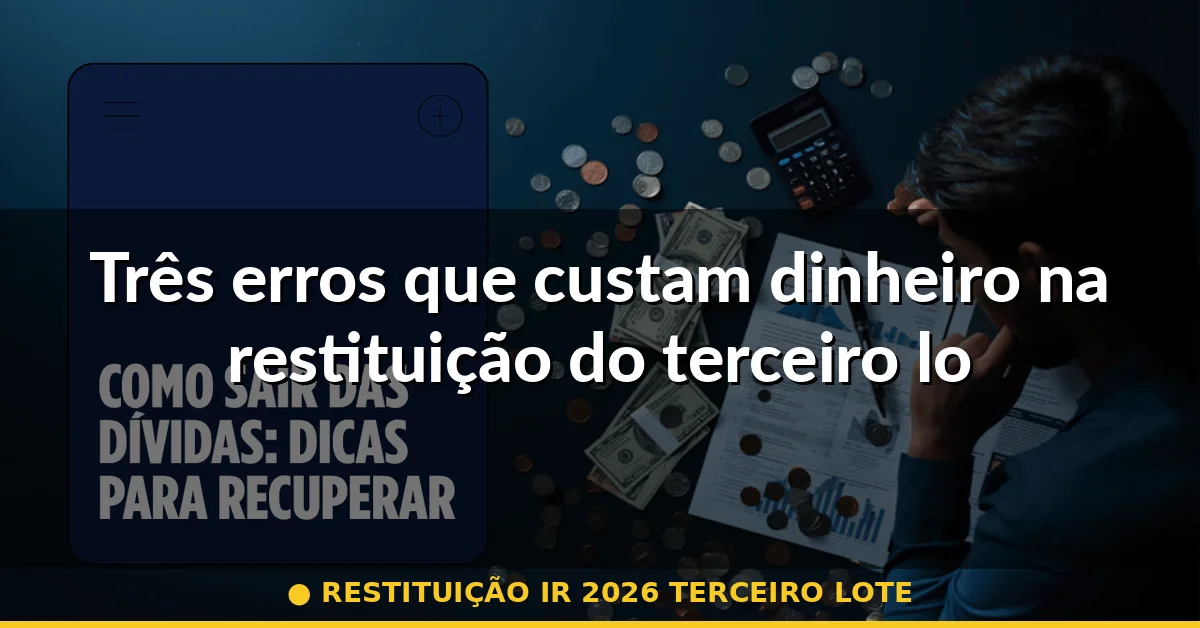 Três erros que custam dinheiro na restituição do terceiro lote — restituição ir 2026 terceiro lote