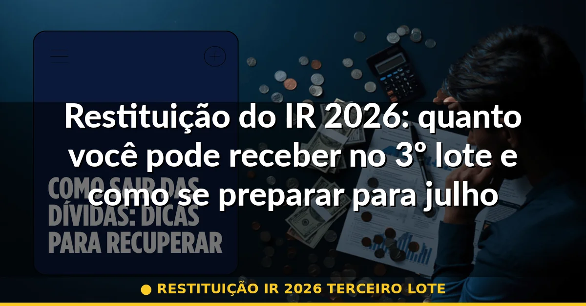 restituição ir 2026 terceiro lote — Guia completo 2026