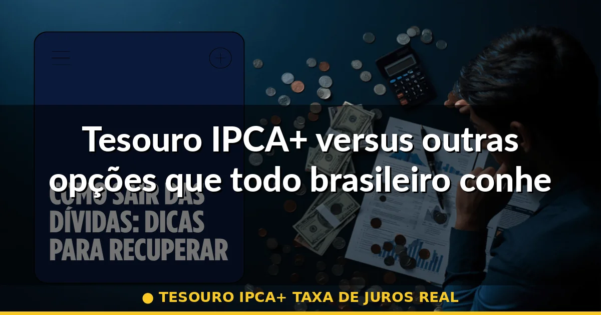 Tesouro IPCA+ versus outras opções que todo brasileiro conhece — tesouro ipca+ taxa de juros real