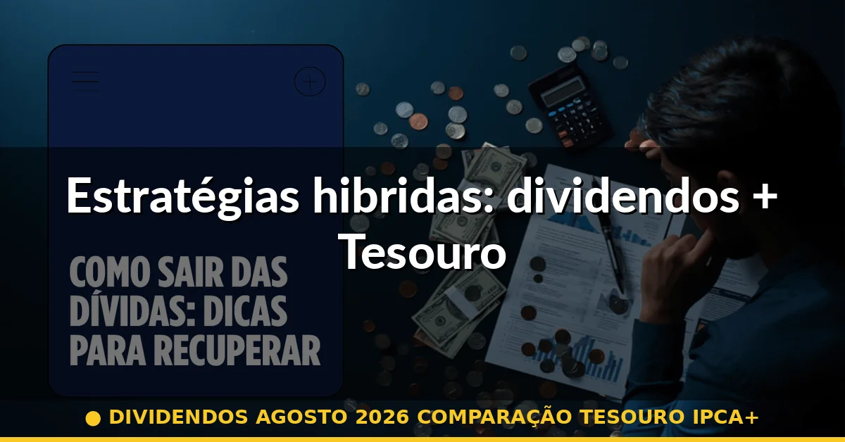 Estratégias hibridas: dividendos + Tesouro — dividendos agosto 2026 comparação tesouro ipca+