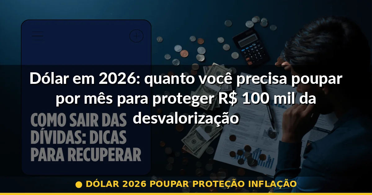 dólar 2026 poupar proteção inflação — Guia completo 2026