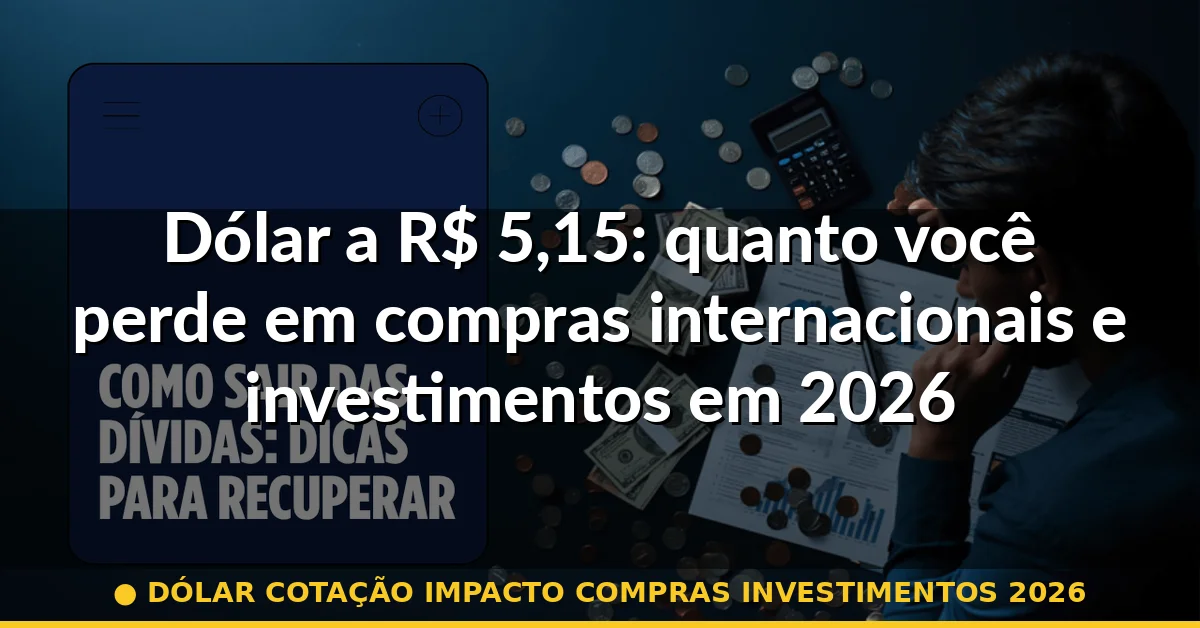 dólar cotação impacto compras investimentos 2026 — Guia completo 2026