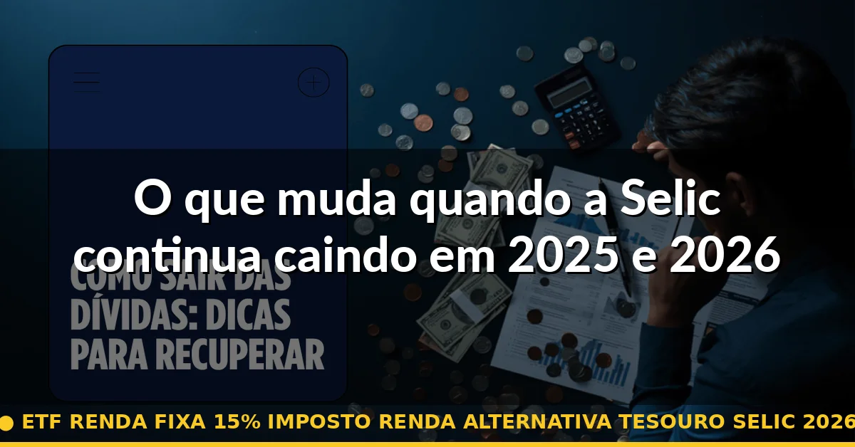 O que muda quando a Selic continua caindo em 2025 e 2026 — etf renda fixa 15% imposto renda alternativa tesouro selic 2026