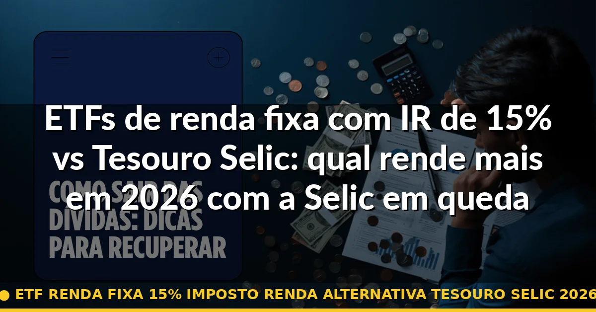 etf renda fixa 15% imposto renda alternativa tesouro selic 2026 — Guia completo 2026
