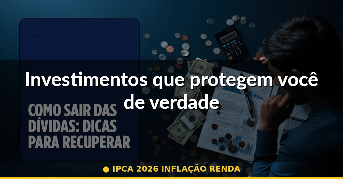 Investimentos que protegem você de verdade — ipca 2026 inflação renda