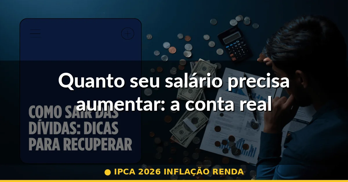 Quanto seu salário precisa aumentar: a conta real — ipca 2026 inflação renda