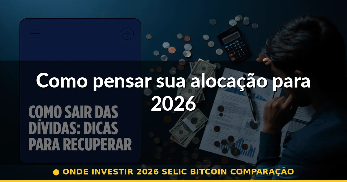 Como pensar sua alocação para 2026 — onde investir 2026 selic bitcoin comparação