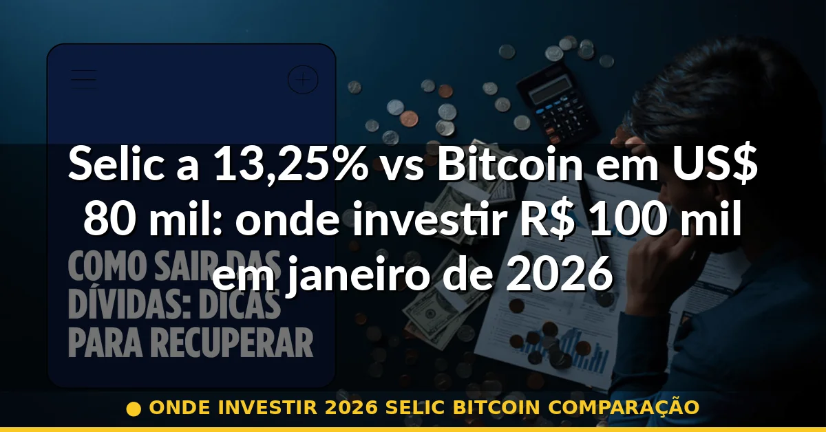 onde investir 2026 selic bitcoin comparação — Guia completo 2026