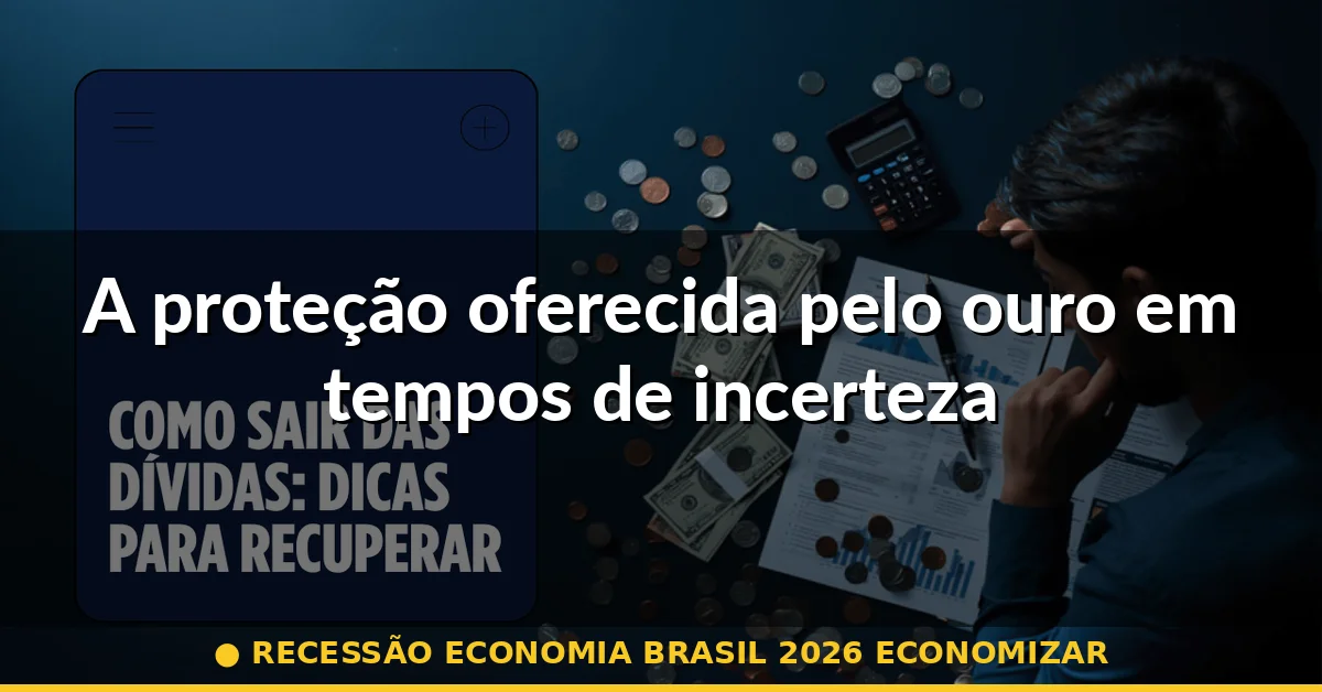 A proteção oferecida pelo ouro em tempos de incerteza — recessão economia brasil 2026 economizar