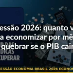 recessão economia brasil 2026 economizar — Guia completo 2026