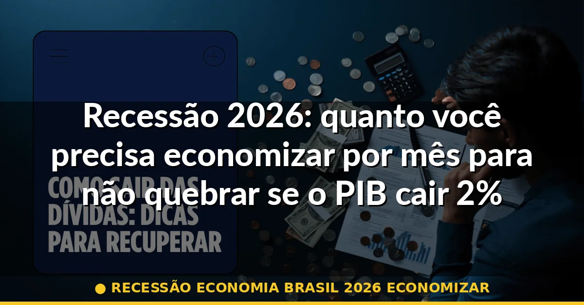 recessão economia brasil 2026 economizar — Guia completo 2026