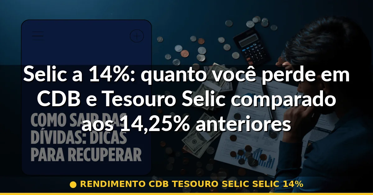 rendimento cdb tesouro selic selic 14% — Guia completo 2026