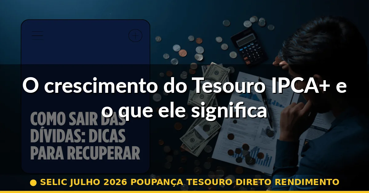O crescimento do Tesouro IPCA+ e o que ele significa — selic julho 2026 poupança tesouro direto rendimento