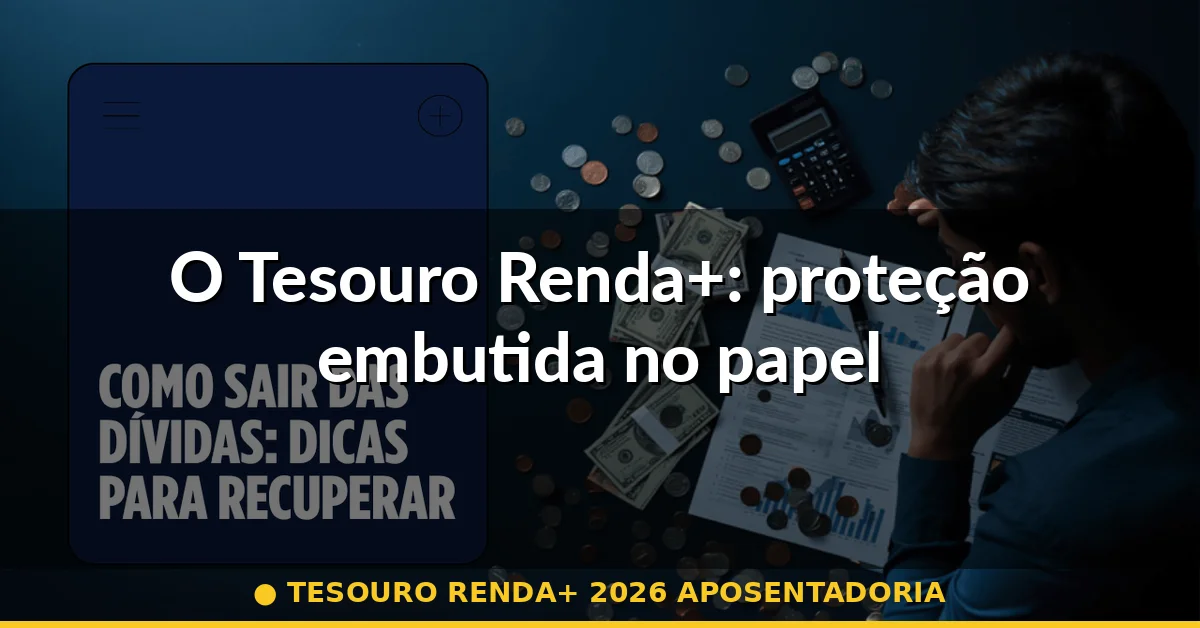 O Tesouro Renda+: proteção embutida no papel — tesouro renda+ 2026 aposentadoria