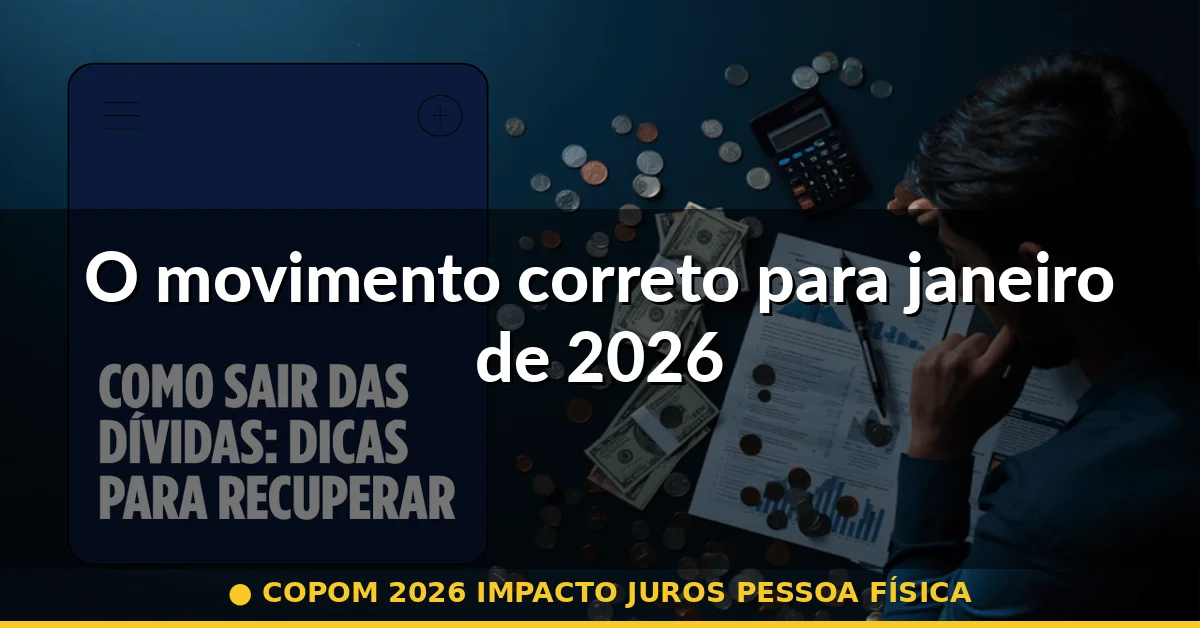 O movimento correto para janeiro de 2026 — copom 2026 impacto juros pessoa física