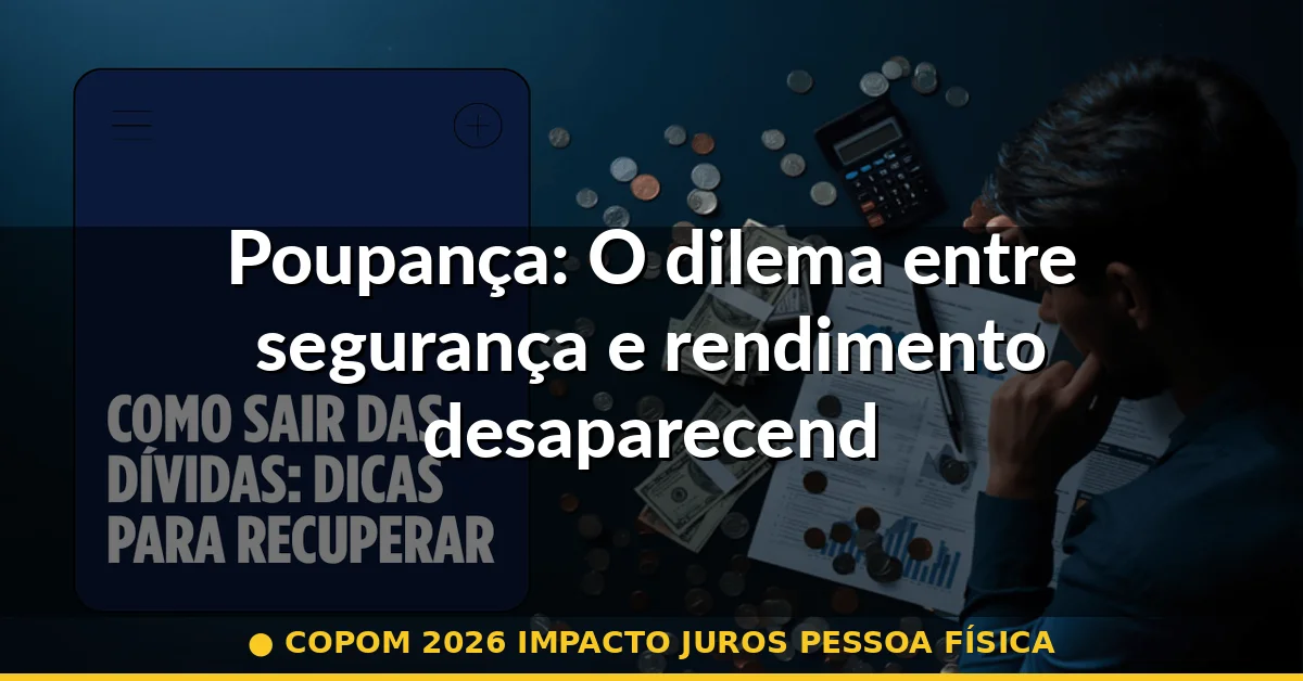 Poupança: O dilema entre segurança e rendimento desaparecendo — copom 2026 impacto juros pessoa física