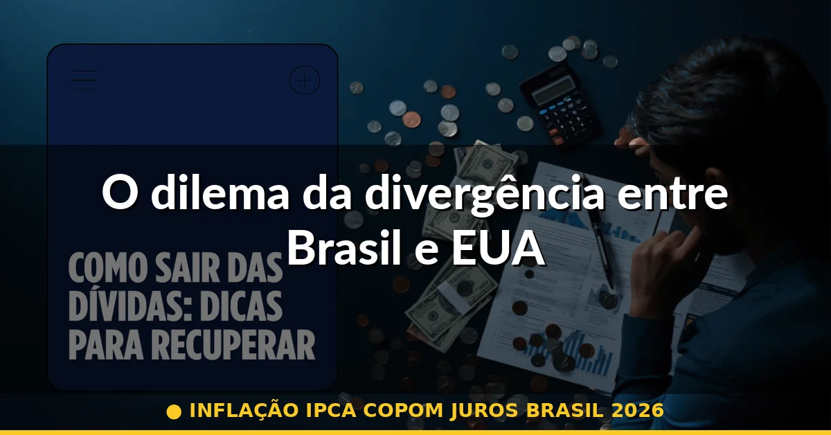 O dilema da divergência entre Brasil e EUA — inflação ipca copom juros brasil 2026