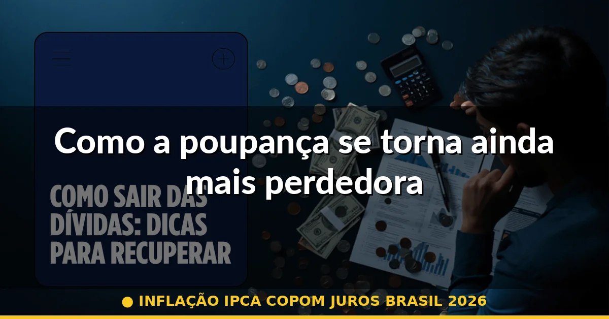 Como a poupança se torna ainda mais perdedora — inflação ipca copom juros brasil 2026