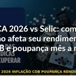 ipca 2026 inflação cdb poupança rendimento — Guia completo 2026