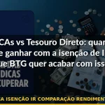 lci lca isenção ir comparação rendimento 2026 — Guia completo 2026