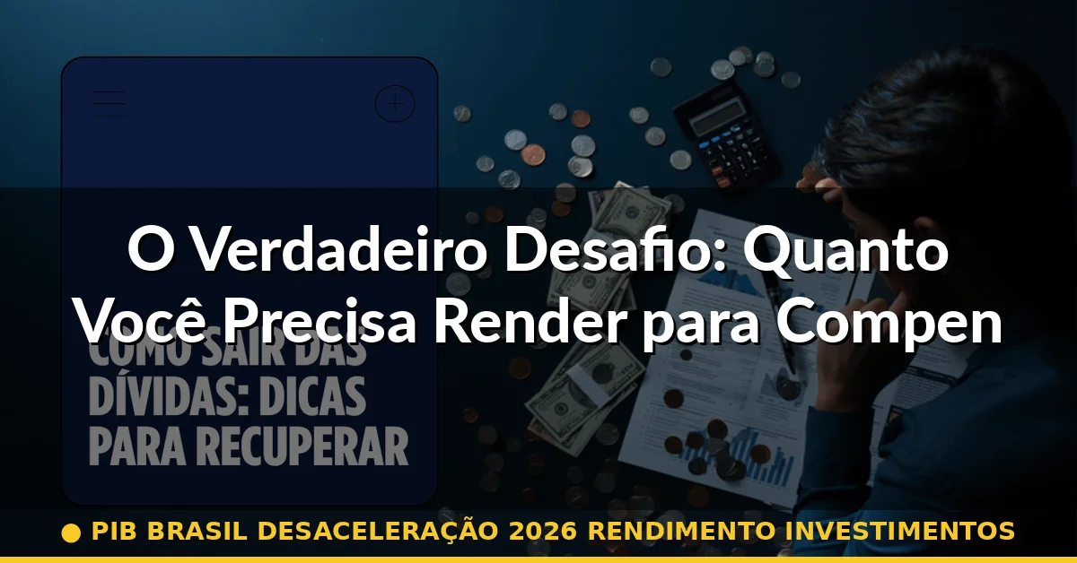O Verdadeiro Desafio: Quanto Você Precisa Render para Compensar? — pib brasil desaceleração 2026 rendimento investimentos