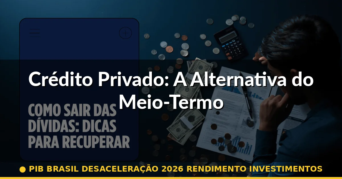 Crédito Privado: A Alternativa do Meio-Termo — pib brasil desaceleração 2026 rendimento investimentos