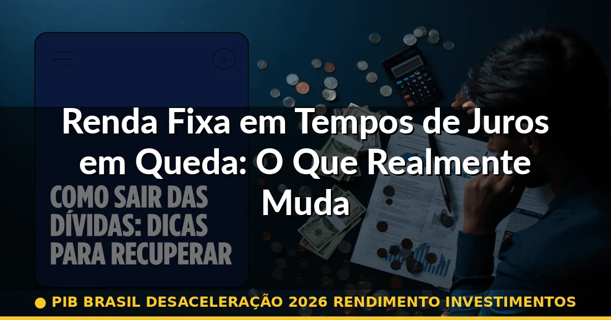 Renda Fixa em Tempos de Juros em Queda: O Que Realmente Muda — pib brasil desaceleração 2026 rendimento investimentos
