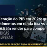 pib brasil desaceleração 2026 rendimento investimentos — Guia completo 2026