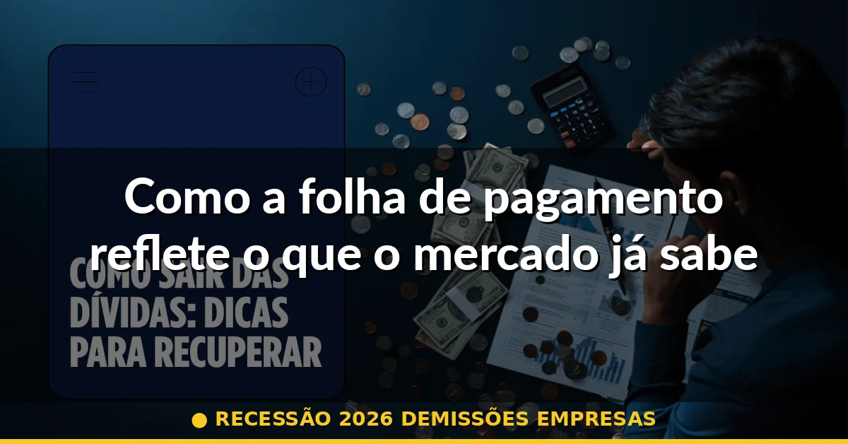 Como a folha de pagamento reflete o que o mercado já sabe — recessão 2026 demissões empresas