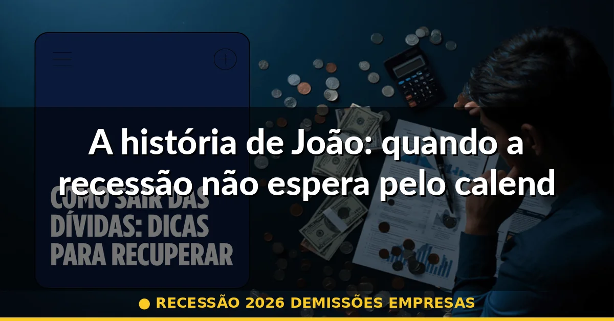 A história de João: quando a recessão não espera pelo calendário — recessão 2026 demissões empresas