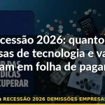 recessão 2026 demissões empresas — Guia completo 2026