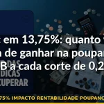 selic 13,75% impacto rentabilidade poupança cdb 2026 — Guia completo 2026