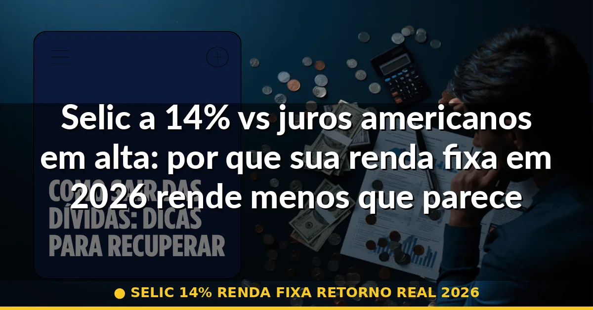selic 14% renda fixa retorno real 2026 — Guia completo 2026