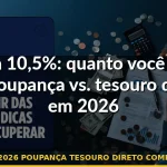 selic 2026 poupança tesouro direto comparação — Guia completo 2026