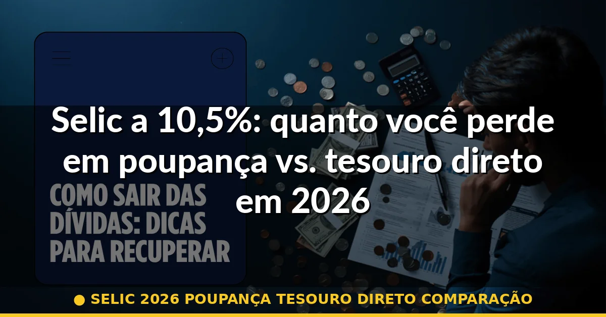 selic 2026 poupança tesouro direto comparação — Guia completo 2026