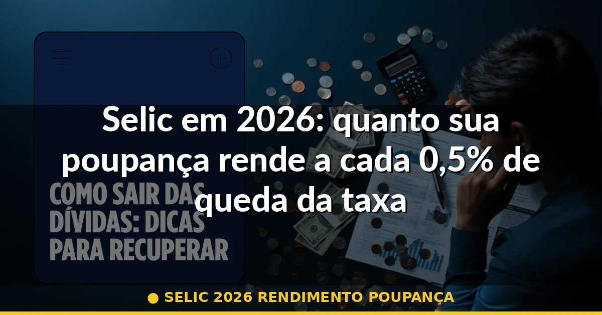 selic 2026 rendimento poupança — Guia completo 2026