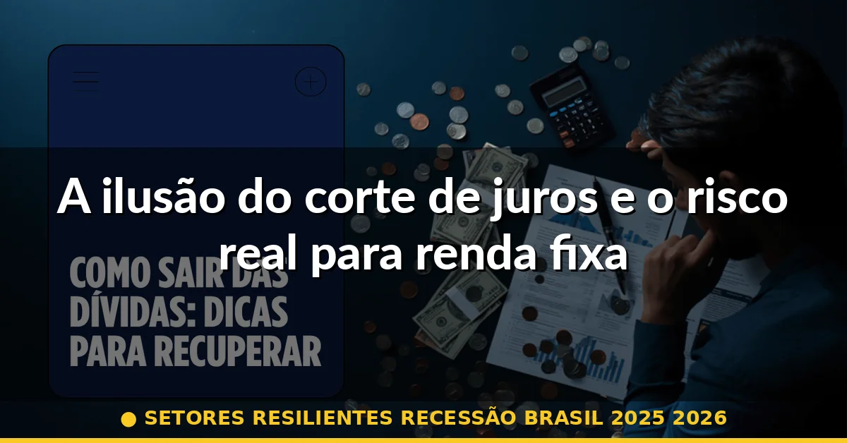 A ilusão do corte de juros e o risco real para renda fixa — setores resilientes recessão brasil 2025 2026