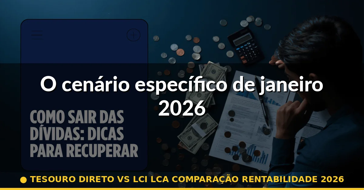O cenário específico de janeiro 2026 — tesouro direto vs lci lca comparação rentabilidade 2026