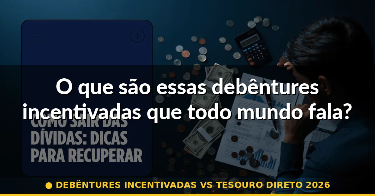 O que são essas debêntures incentivadas que todo mundo fala? — debêntures incentivadas vs tesouro direto 2026