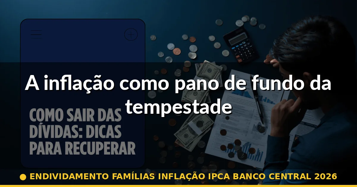 A inflação como pano de fundo da tempestade — endividamento famílias inflação ipca banco central 2026