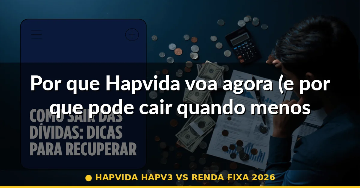 Por que Hapvida voa agora (e por que pode cair quando menos espera) — hapvida hapv3 vs renda fixa 2026