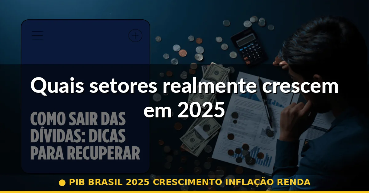 Quais setores realmente crescem em 2025 — pib brasil 2025 crescimento inflação renda