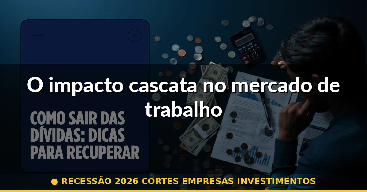O impacto cascata no mercado de trabalho — recessão 2026 cortes empresas investimentos