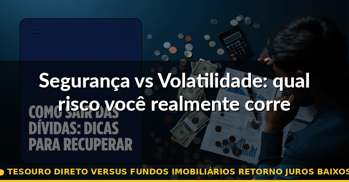 Segurança vs Volatilidade: qual risco você realmente corre — tesouro direto versus fundos imobiliários retorno juros baixos